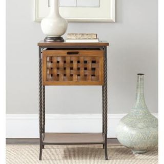 Safavieh Tadcaster Antique Pewter and Honey End Table