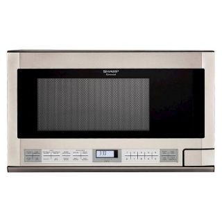 Sharp 1.5 Cu. Ft. 1100W Over the Counter Microwave   Stainless Steel