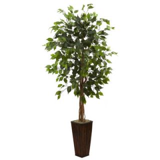 Ficus Tree in Decorative Vase by Nearly Natural