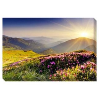 Gallery Direct Morning Mountain Sunrise Oversized Gallery Wrapped Canvas