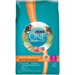 Purina ONE Healthy Metabolism Adult Premium Cat Food 7 lb. Bag