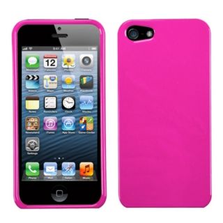 INSTEN Solid Shocking Pink Phone Protector Case for Apple iPhone 5/ 5S