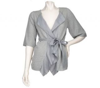 BCBGeneration Wrap Cardigan with Removable Belt —