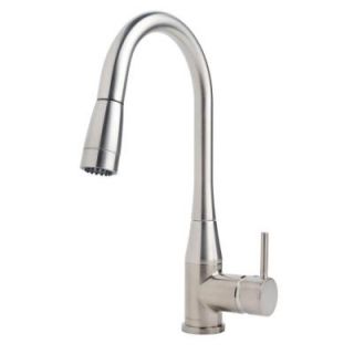 Symmons Sereno Single Handle Pull Down Sprayer Kitchen Faucet in Stainless S 2302 STS PD