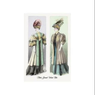 Mode Journal Wiener Chic: Refined Looks of 1906 Print (Canvas Giclee 12x18)
