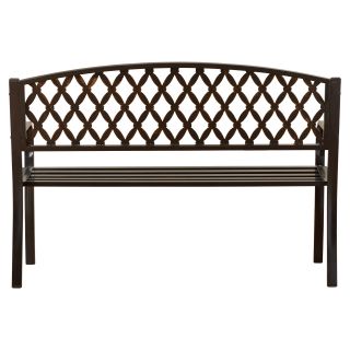 Darby Home Co Ruhamah Steel Park Bench