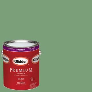 Glidden Premium 1 gal. #HDGG60 Misty Emerald Lake Eggshell Latex Interior Paint with Primer HDGG60P 01E