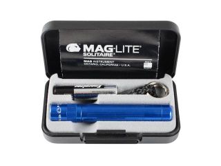 Maglite Solitaire BLUE torch 1 x AAA. Gift boxed with battery