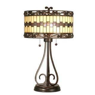 Dale Tiffany Giuseppe 25.5'' H Table Lamp with Drum Shade