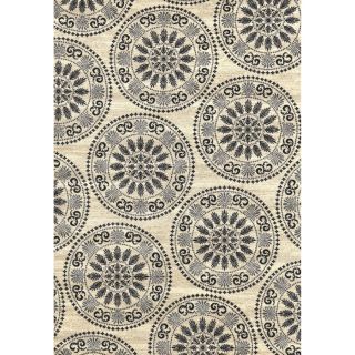 Concord Global Glam Ivory Rectangular Indoor Woven Area Rug (Common: 8 x 11; Actual: 105 in W x 126 in L x 8.75 ft Dia)