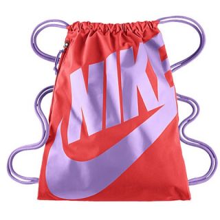 Nike Heritage Gymsack   Casual   Accessories   Bright Crimson/Cosmic Purple/Cosmic Purple