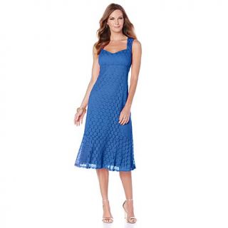 Slinky® Brand Crochet Dress with Flounce Hem   7724775
