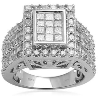 3 Carat T.W. Diamond 10kt White Gold Bridal Ring