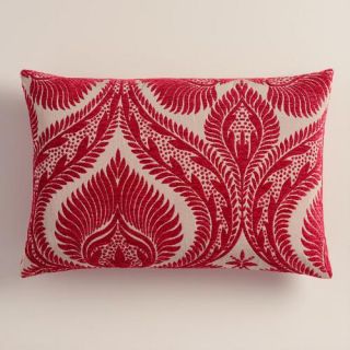 Chrysanthemum Pink Nouveau Lumbar Pillow