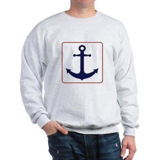 CafePress Big Men's Nautical Anchor Sweatshirt