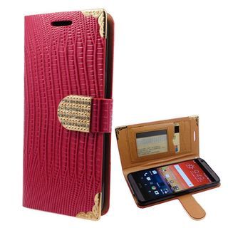 Leather Fabric Phone Case Cover with Lanyard/ Stand For HTC Desire 626
