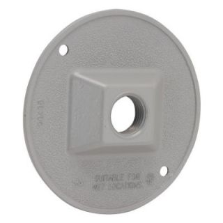 Bell 4 in. Round Weatherproof Cluster Cover with one 1/2 in. Outlet 5193 0