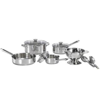 WearEver Cook and Strain 3 Ply Stainless Steel 10 Piece Cookware Set