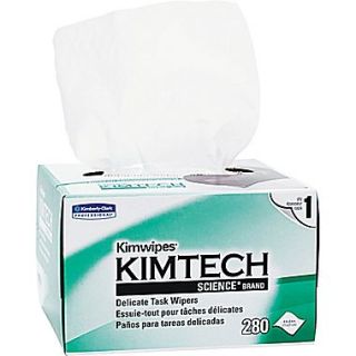 Kimtech Science Delicate Task Wipe, Unscented, 280 Wipes/Box