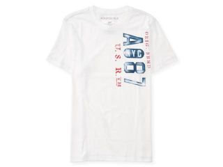 Aeropostale Mens Stenciled NYC Graphic T Shirt 102 M