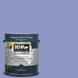 BEHR Premium Plus Ultra 1 gal. #610B 4 Intuitive Satin Enamel Interior Paint 775401