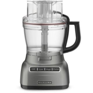 KitchenAid 13 Cup Food Processor with Mini Bowl in Contour Silver KFP1333CU