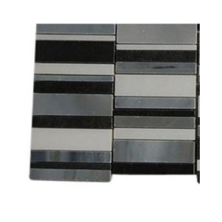 Splashback Tile Piano keys Winds Of Change Marble Mosaic Tile   3 in. x 6 in. x 8 mm Tile Sample L4D9 MARBLE MOSAIC