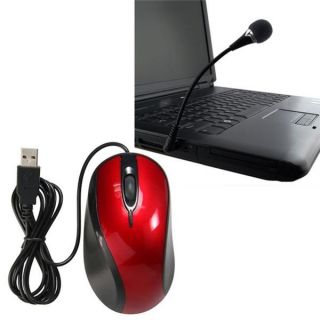 INSTEN USB Optical Mouse/ Mini Flexible Microphone  