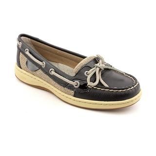 Sperry Top Sider Womens Angelfish Black Leather Casual Shoes