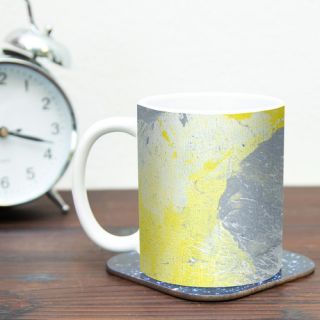 Make A Mess by CarolLynn Tice 11 oz. Yellow Ceramic Coffee Mug by KESS