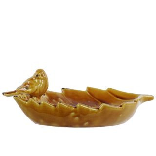Brown Ceramic Bird Feeder   16871483 Great