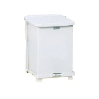 Rubbermaid Commercial Products 7 Gal. Square White Step Can FGST7EPLWH