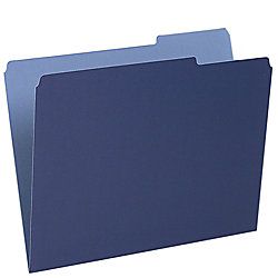 Pendaflex 13 Cut Color Interior Folders Letter Size Navy Box Of 100