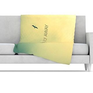 KESS InHouse Lets Fly Away Fleece Throw Blanket; 40 L x 30 W