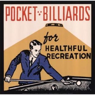 Pocket Billiards for Healthful Recreation Poster Print by (12 x 12)