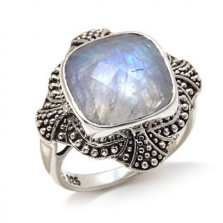 Nicky Butler Rainbow Moonstone Sterling Silver Solitaire Ring   8034942