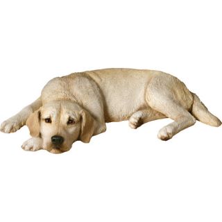 Sandicast Original Size Sleepy Labrador Retriever Sculpture