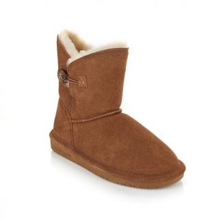 BEARPAW® "Rosie" Suede Sheepskin and Wool Toggle Boot   7866329