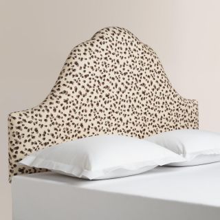 Snow Leopard Elsie Upholstered Headboard