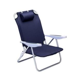 Picnic Time Navy Monaco Beach Patio Chair 790 00 138 000 0