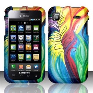 Insten Peacock Feathers Rubberized Hard Design Case Cover For Samsung Vibrant T959