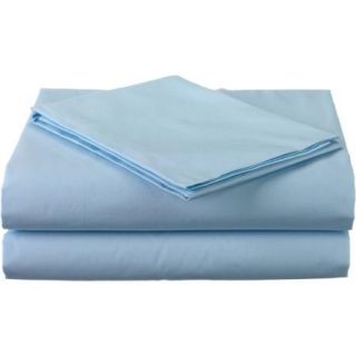 TL Care Cotton Percale 3 Piece Toddler Bedding Sheet Set, Blue