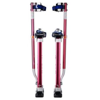 Pentagon Tool 24 in. to 40 in. Adjustable Height Red Drywall Stilts 1122