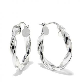 Sevilla Silver™ 9/16" Diameter Twisted Hoop Earrings   7851873