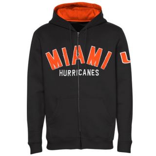 Miami Hurricanes Charcoal Drive Full Zip Hoodie