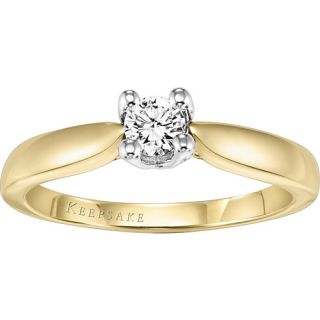Keepsake Valeria 1/3 Carat T.W. Diamond 14kt Yellow Gold Diamond Engagement Ring