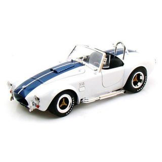 1:18 Scale Shelby Collectibles Diecast Vehicle   Shelby Cobra 427 S/C White with Blue Stripe    OK Toys