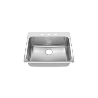 American Standard 25 x 22 Drop In Single Bowl Kitchen Sink