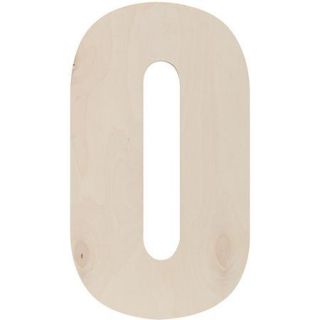 Baltic Birch Collegiate Font Letters & Numbers, 13.5"