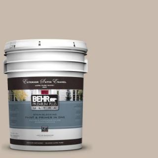 BEHR Premium Plus Ultra 5 gal. #ECC 44 1 Barley Field Satin Enamel Exterior Paint 985005